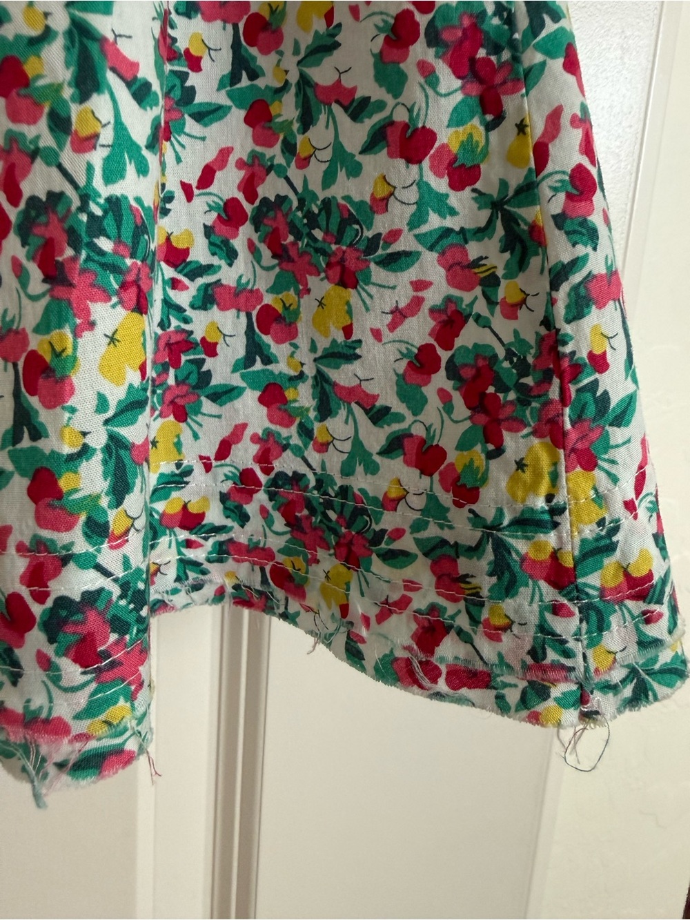 THML floral embroidered flutter sleeve top - Picture 3 of 5
